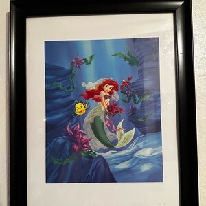 Disney Ariel and Flounder Ocean Adventure Poster